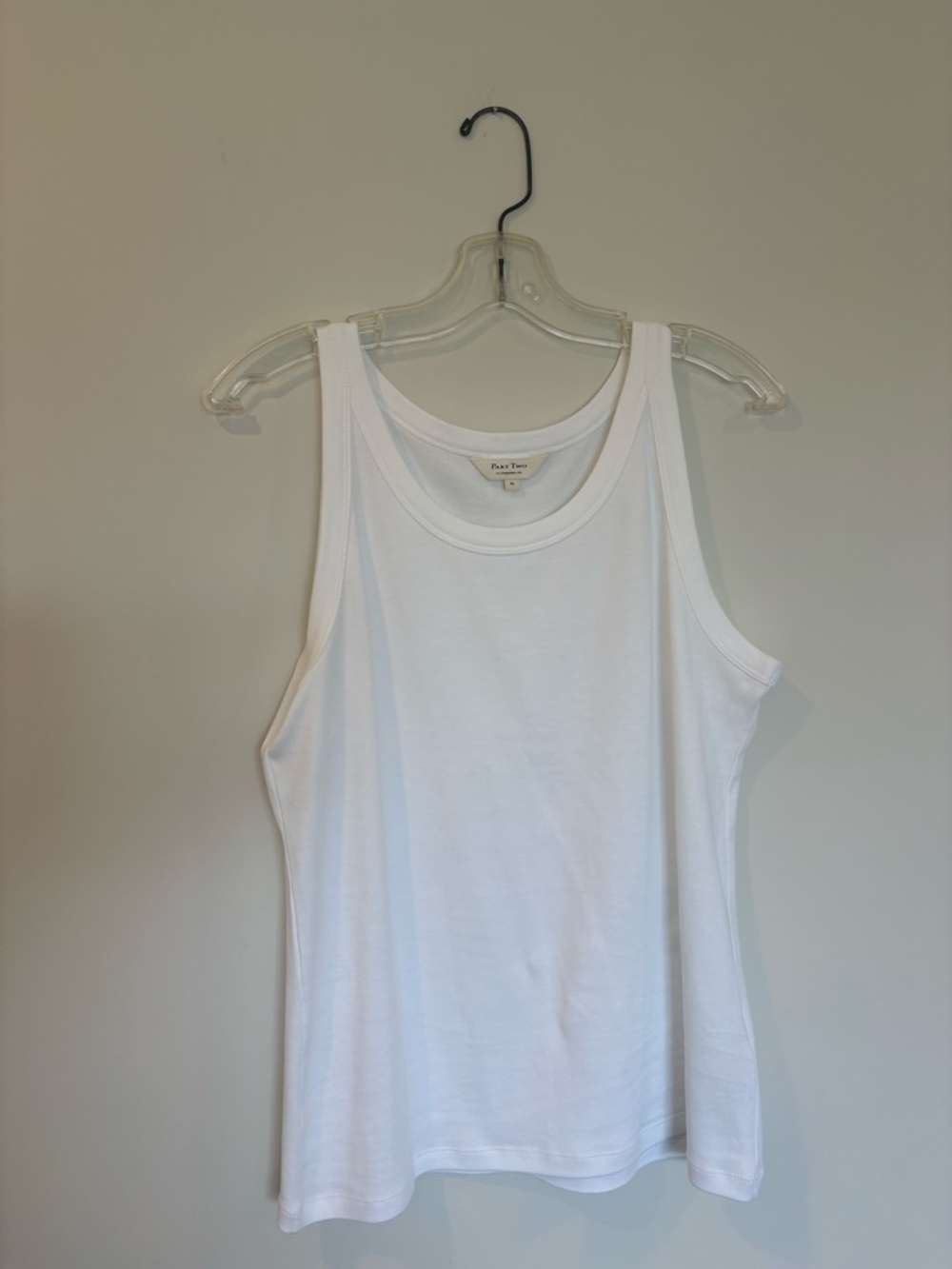 Part Two White Tank Top Size XL – Like New Basic Sleeveless